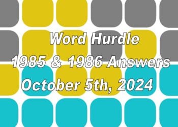 ‘Wordle’ Answer Today 1204 October 5th 2024 – Hints and Solution (10/5/24)