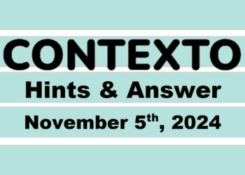 ‘Wordle’ Answer Today 1235 November 5th 2024 – Hints and Solution (11/5/24)