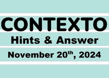 ‘Wordle’ Answer Today 1250 November 20th 2024 – Hints and Solution (11/20/24)