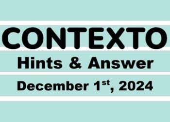 ‘Wordle’ Answer Today 1261 December 1st 2024 – Hints and Solution (12/1/24)