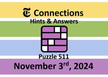 ‘Wordle’ Answer Today 1233 November 3rd 2024 – Hints and Solution (11/3/24)