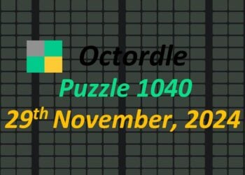 ‘Wordle’ Answer Today 1259 November 29th 2024 – Hints and Solution (11/29/24)