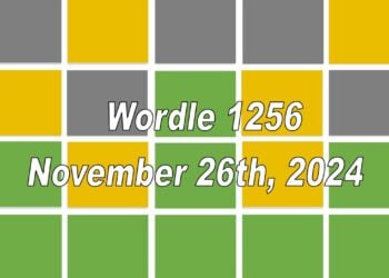 Daily Wordle 1256 - 26th November 2024