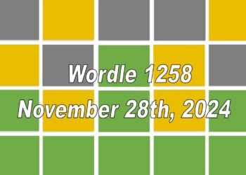 Daily Wordle 1258 - 28th November 2024
