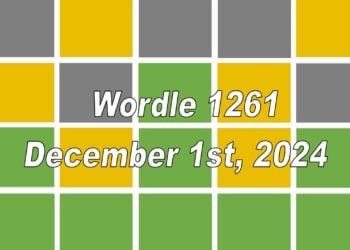 ‘Wordle’ Answer Today 1261 December 1st 2024 – Hints and Solution (12/1/24)