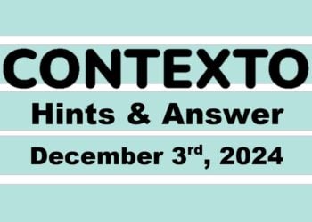 ‘Wordle’ Answer Today 1263 December 3rd 2024 – Hints and Solution (12/3/24)