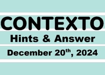 ‘Wordle’ Answer Today 1280 December 20th 2024 – Hints and Solution (12/20/24)