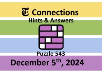 ‘Wordle’ Answer Today 1265 December 5th 2024 – Hints and Solution (12/5/24)