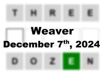 ‘Wordle’ Answer Today 1267 December 7th 2024 – Hints and Solution (12/7/24)