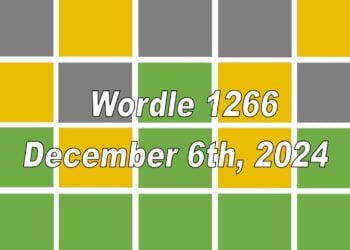 ‘Wordle’ Answer Today 1266 December 6th 2024 – Hints and Solution (12/6/24)