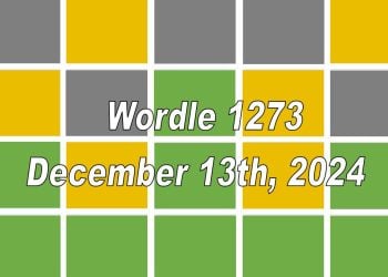‘Wordle’ Answer Today 1273 December 13th 2024 – Hints and Solution (12/13/24)
