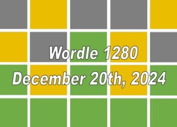 ‘Wordle’ Answer Today 1280 December 20th 2024 – Hints and Solution (12/20/24)