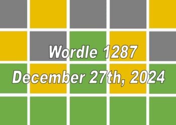 ‘Wordle’ Answer Today 1287 December 27th 2024 – Hints and Solution (12/27/24)