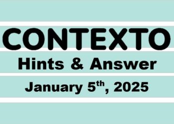 ‘Wordle’ Answer Today 1296 January 5th 2025 – Hints and Solution (1/5/25)