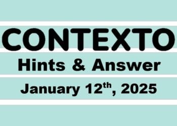 ‘Wordle’ Answer Today 1303 January 12th 2025 – Hints and Solution (1/12/25)