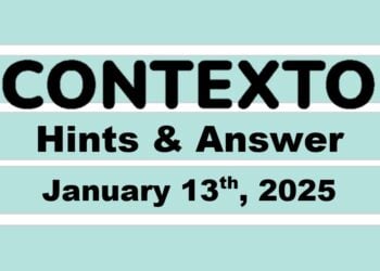 ‘Wordle’ Answer Today 1304 January 13th 2025 – Hints and Solution (1/13/25)