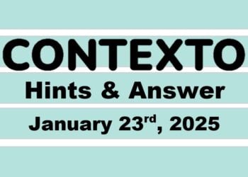‘Wordle’ Answer Today 1314 January 23rd 2025 – Hints and Solution (1/23/25)