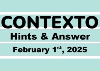‘Wordle’ Answer Today 1323 February 1st 2025 – Hints and Solution (2/1/25)