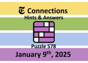 ‘Wordle’ Answer Today 1300 January 9th 2025 – Hints and Solution (1/9/25)