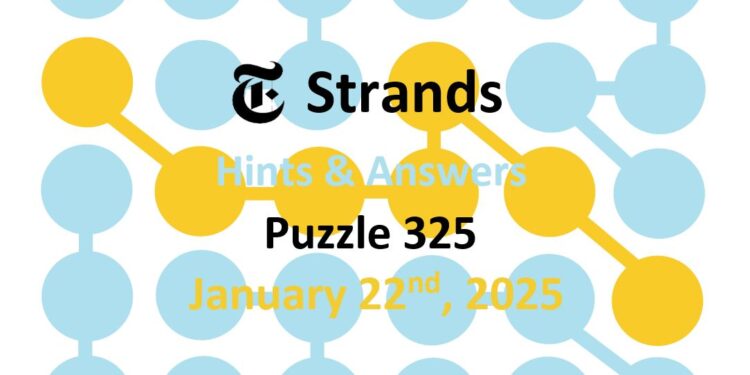 Daily Strands 325 Answers Today - 22nd January 2025