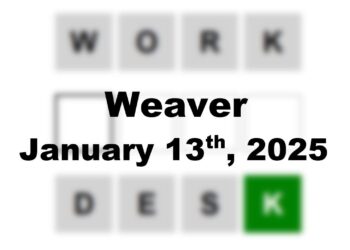Today’s ‘Weaver’ Answer: January 13th 2025 Hints and Solution