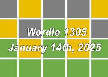 ‘Wordle’ Answer Today 1305 January 14th 2025 – Hints and Solution (1/14/25)