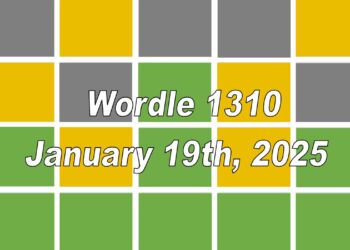 ‘Wordle’ Answer Today 1310 January 19th 2025 – Hints and Solution (1/19/25)
