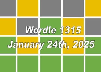 ‘Wordle’ Answer Today 1315 January 24th 2025 – Hints and Solution (1/24/25)