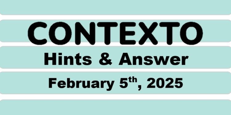 Daily Contexto 871 - February 5th 2025