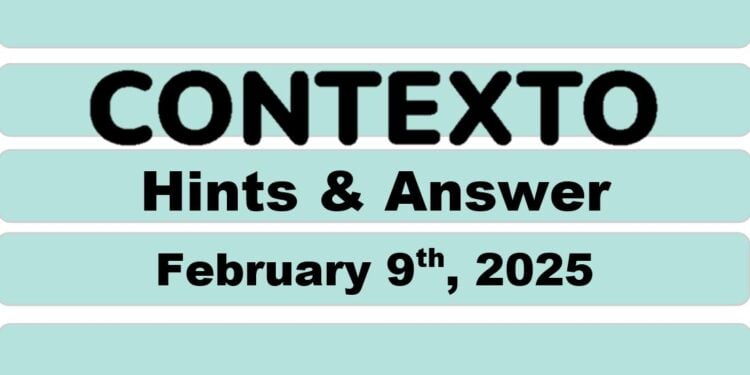 Daily Contexto 875 - February 9th 2025