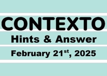 ‘Wordle’ Answer Today 1343 February 21st 2025 – Hints and Solution (2/21/25)