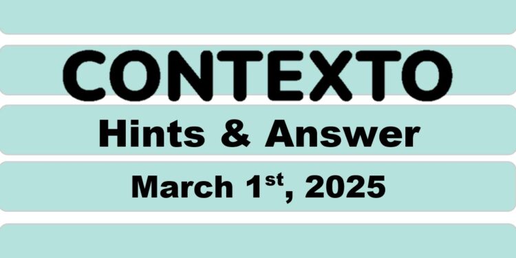 Daily Contexto 895 - March 1st 2025
