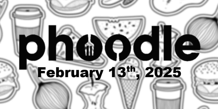 Daily Phoodle - 13th February 2024