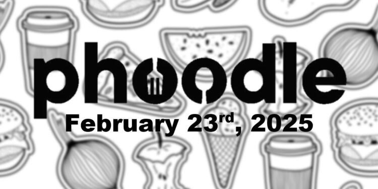 Daily Phoodle - 23rd February 2024