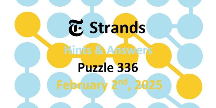Daily Strands 336 Answers Today - 2nd February 2025