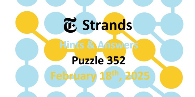 Daily Strands 352 Answers Today - 18th February 2025
