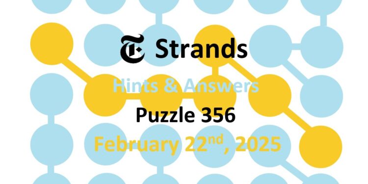 Daily Strands 356 Answers Today - 22nd February 2025