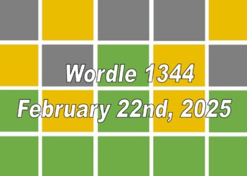 ‘Wordle’ Answer Today 1344 February 22nd 2025 – Hints and Solution (2/22/25)