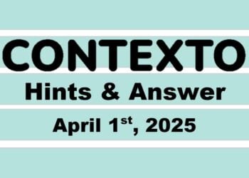 ‘Wordle’ Answer Today 1382 April 1st 2025 – Hints and Solution (4/1/25)