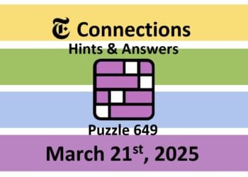 ‘Wordle’ Answer Today 1371 March 21st 2025 – Hints and Solution (3/21/25)
