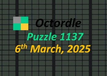 ‘Wordle’ Answer Today 1356 March 6th 2025 – Hints and Solution (3/6/25)