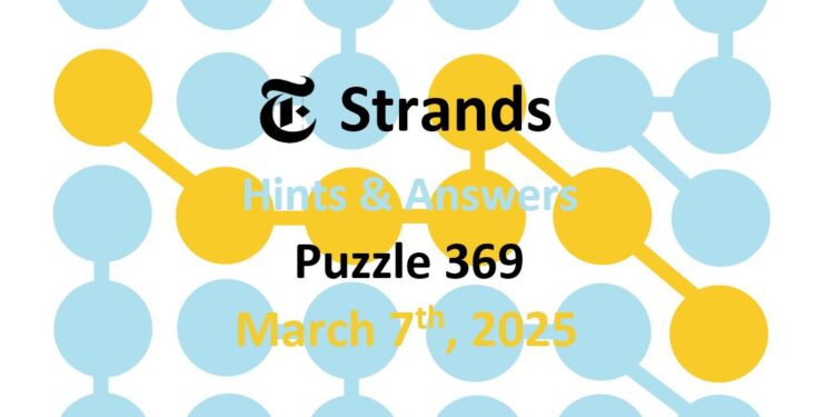 Daily Strands 369 Answers Today - 7th March 2025