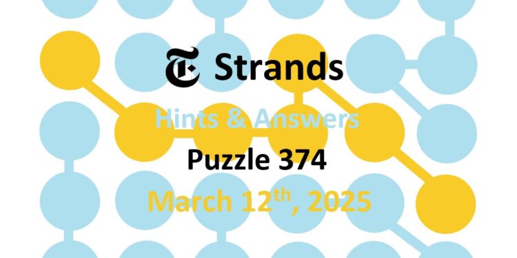 Daily Strands 374 Answers Today - 12th March 2025