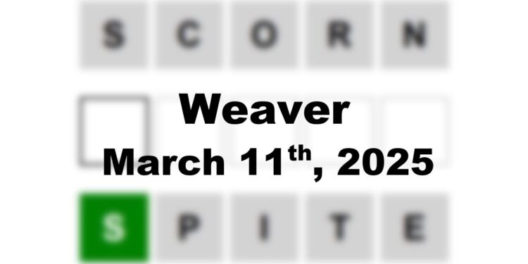 Daily Weaver Answers - 11th March 2025
