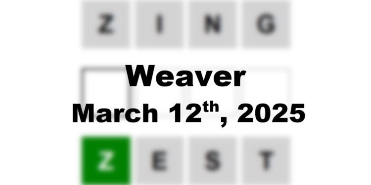 Daily Weaver Answers - 12th March 2025