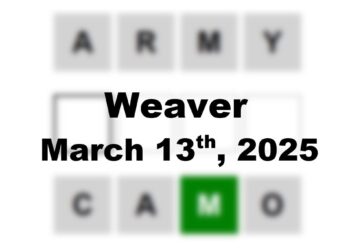 ‘Wordle’ Answer Today 1363 March 13th 2025 – Hints and Solution (3/13/25)