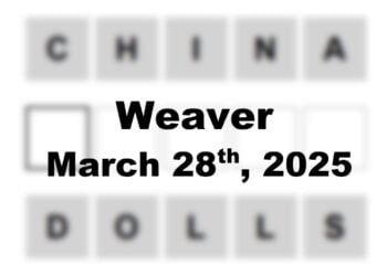 ‘Wordle’ Answer Today 1378 March 28th 2025 – Hints and Solution (3/28/25)