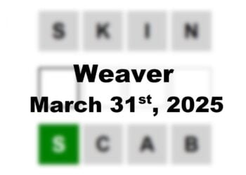 ‘Wordle’ Answer Today 1381 March 31st 2025 – Hints and Solution (3/31/25)