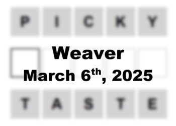 ‘Wordle’ Answer Today 1356 March 6th 2025 – Hints and Solution (3/6/25)