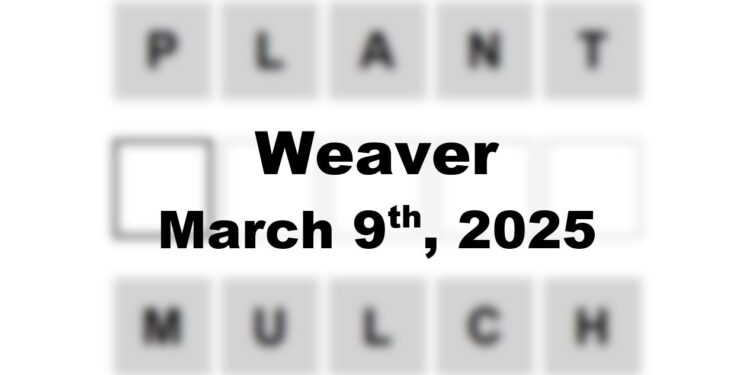 Daily Weaver Answers - 9th March 2025